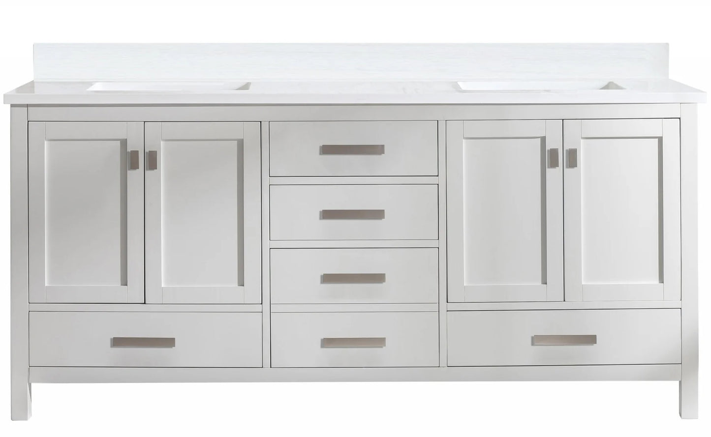 Valentino 84" Double Vanity in White