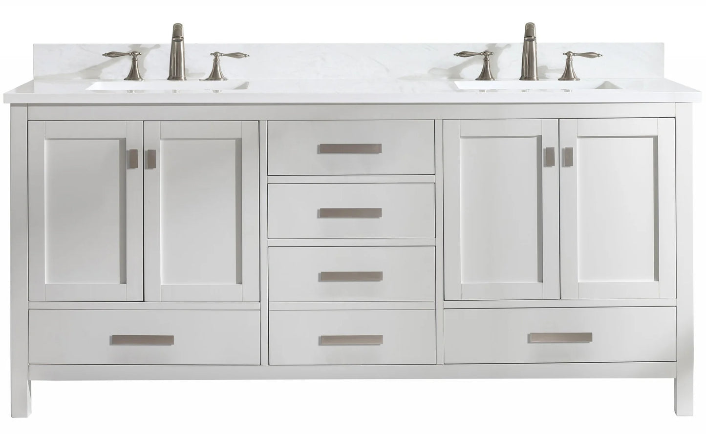 Valentino 84" Double Vanity in White
