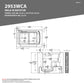 Wheelchair Access Bathtub MediTub 2953WCA Series 29(W) x 53(L) x 42(H) in.